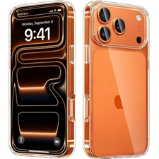 JJGoo Compatiable with iPhone 17 Pro Max Case for 17 Max, Clear 