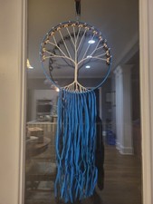 Circle Macrame Tree of Life Wall Hanging Dream Catcher Native American Boho