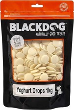 BLACKDOG Yoghurt Drops Buttons Yogurt Dog Treats 1KG Pet Food AU