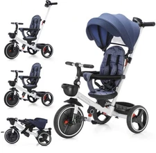 Standard baby stroller, 6 in 1 baby stroller with steering, toddler learning bik