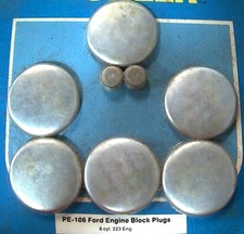 Freeze Expansion Plug Block Kit For Ford 1954-64 223 6 Cylinder Freeze Expansion Plug Block Kit For Ford 1954-64 223 6 Cylinder