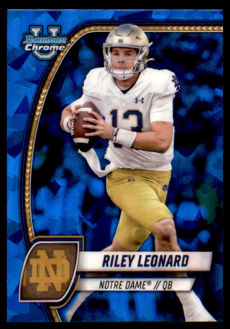 2024 Topps Bowman Chrome U Sapphire Riley Leonard #154