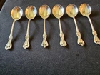 Six Towle Old Colonial Sterling Silver Bouillon Soup Spoons 5 1/8" Flatware