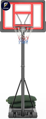 10FT Basketball Hoop Outdoor 44 Inch Backboard Portable Basketball Hoop with Ext