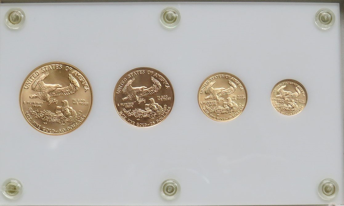 1986 GOLD AMERICAN EAGLE GEM MINT STATE 4 COIN SET 1.85 OZ | eBay