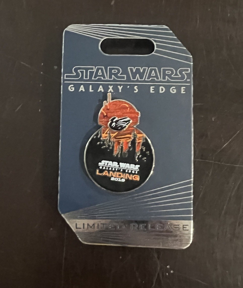 2019 Disney Star Wars Galaxy's Edge Landing BB-8 Falcon LR Slider Pin New