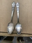 Set Of 2 Reed And Barton Silver Commemorative BOSTON spoons. Vintage