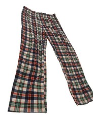 Wondershop Medium Plaid Fleece Pajama Pants Red Green Blue Holiday Sleepwear