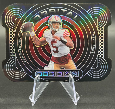 2022 Trey Lance /99 Panini Obsidian Orbital Die Cut #ORB-TLA | 49ers & Chargers