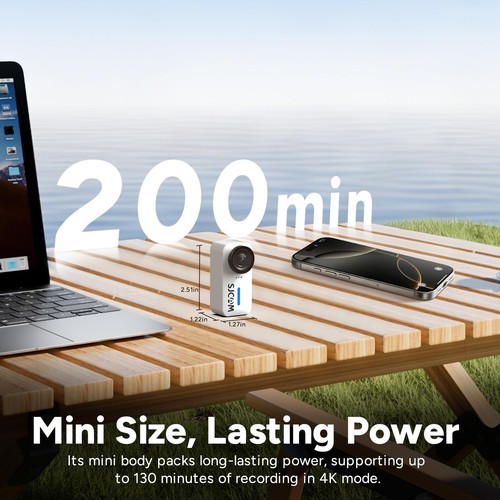 4K Pocket Cam, Tiny Action Camera, Mini Stabilized Body Camera & Portable POV... - Bild 3 von 9