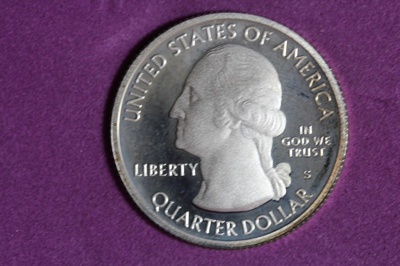 ESTATE FIND 2017 - S PROOF Washington Quarter Effigy Mounds SILVER!!  #N08479
