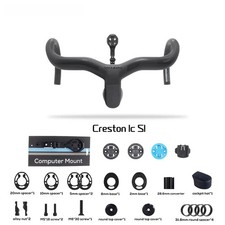 Manubrio integrato in carbonio per bici da strada con bocca Di2 31,8 mm 28,6 mm convettore 