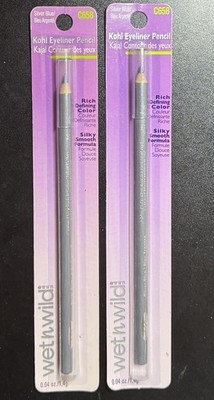 Wet n Wild Kohl Brow Eyeliner Silver Blue  C658 Pack of 2, Rich Refining Color