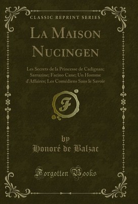 La Maison Nucingen (Classic Reprint)