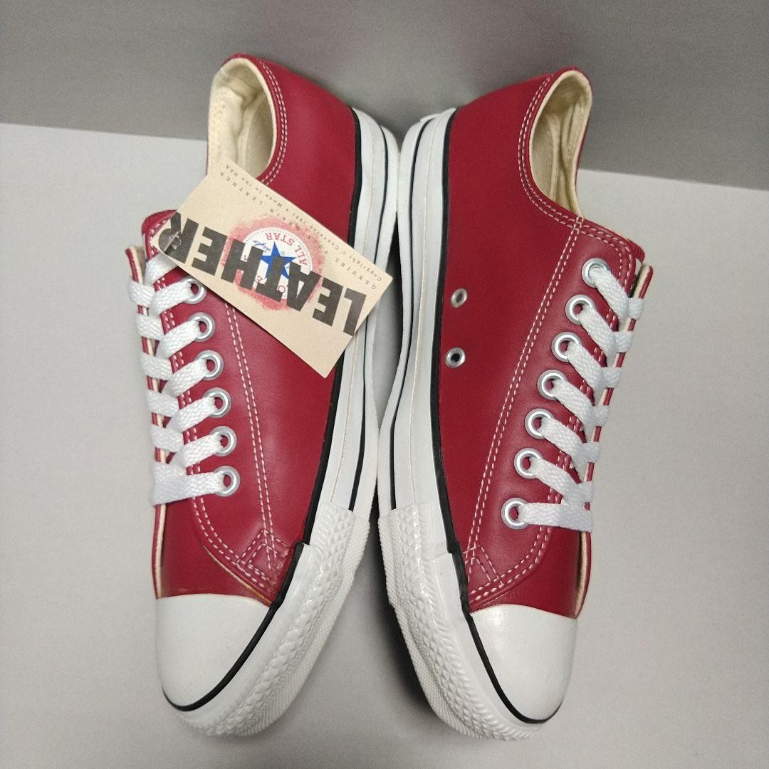 USA MADE] Converse All Star Low Red Leather 90's Vintage US8.5 | eBay