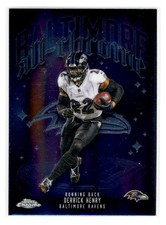 2025 Topps Chrome Derrick Henry All Chrome #ACT-4 Insert NFL Ravens Football