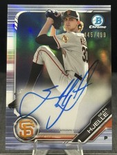2019 Bowman Chrome Prospects Autograph Refractor #CPA-SH Sean Hjelle Auto /499