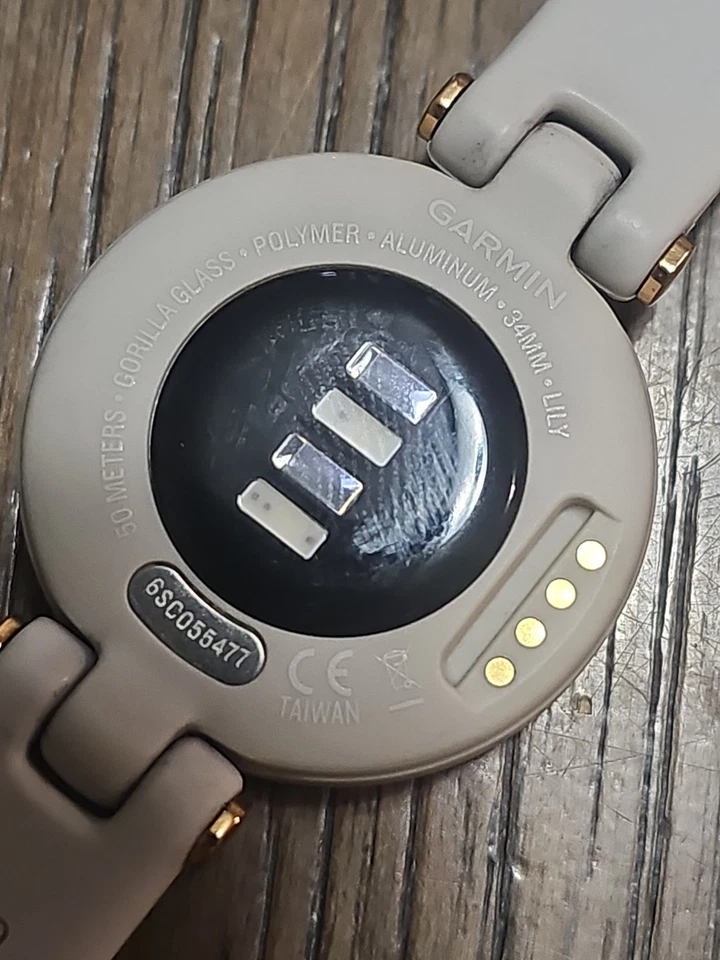 Garmin Lily Sport Edition Smartwatch Fitness Light Sand/Rose Gold Tested - Image 4 of 4