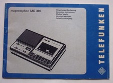 Originale Bedienungsanleitung TELEFUNKEN - magnetophon MC 300