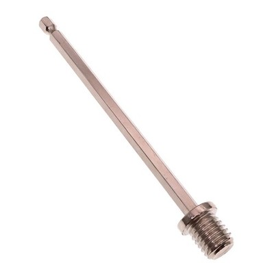 Hexagonal Drill Adapter Carbon Steel Extension Rod 140mm M14 Threaded Connection