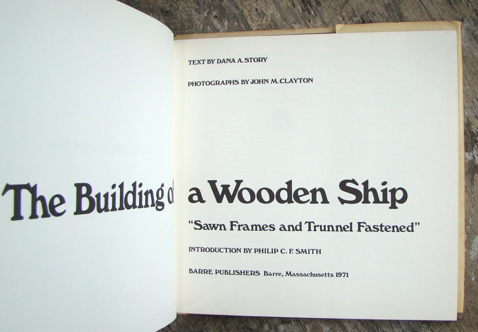 The Building Of A Wooden Ship ~1971 HC~ Essex Massachusetts Coastal New England - Image 2 of 4