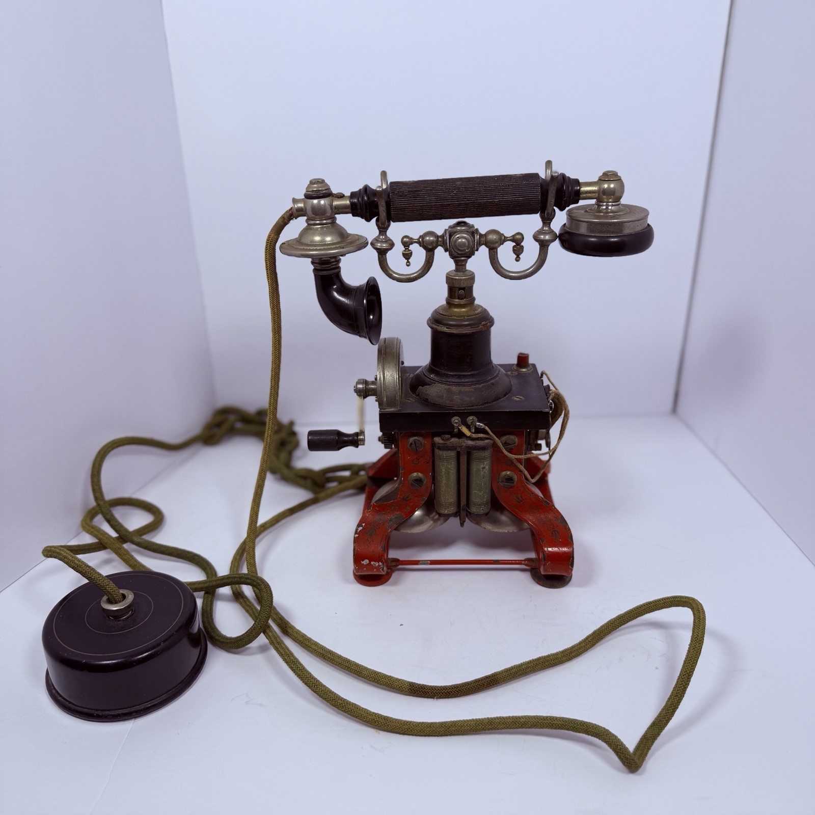 Ericsson Skeletal Desk Telephone "Eiffel Tower" Phone Circa 1895