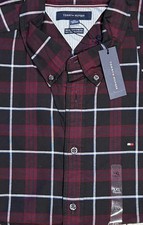 Tommy Hilfiger Long Sleeve Shirt Check Sz XXXL Classic Regular Fit Stretch NWT