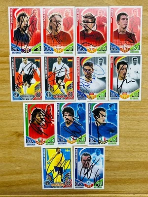 Hand Signed Football Trading Cards - European teams - lot of 13 cards - 2000's - Image 1 of 4