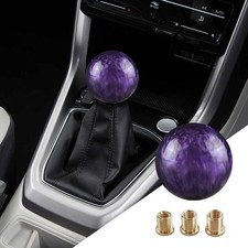 Car Round Ball Gear Shift Knob Aluminum Alloy Stick Head Purple Car Round Ball Gear Shift Knob Aluminum Alloy Stick Head Purple