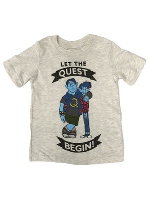 Jumping Beans Pixar Onward Boys Beige Short Let the Quest Begin Shirt T-Shirt 7