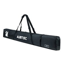 Fully Padded Ski Bag, Single Ski Travel Bags to Transport Skis black-185cm