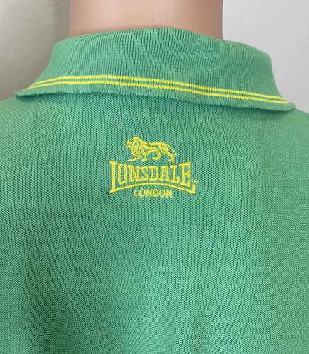 The Original Lonsdale Green Lion polo shirt London Men’s Size M C-5 - Picture 5 of 10