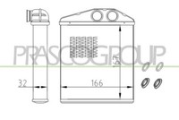 Prasco OP030H001 WäRmetauscher, Innenraumheizung FüR Chevrolet Opel