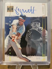 2024 PANINI IMPECCABLE GEORGE BRETT AUTO IMMORTAL INK Holo Gold 01/05