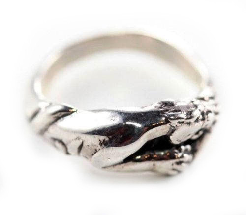 Anillo pequeño de plata esterlina Jaguar - Imagen 1 de 4