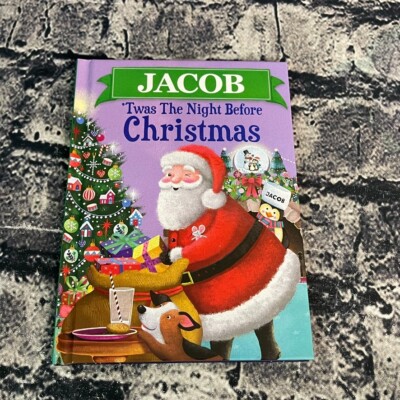 Jacob  Twas The Night Before Christmas Personalized Book For The Name