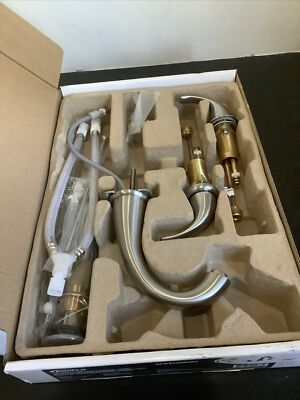 #ad PROFLO Two Handle Widespread Faucet. Brushed Nickel. PFWSC6860BN. B3 $50.00