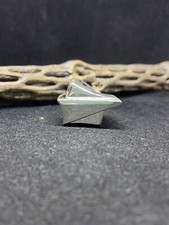 Native American Navajo plain sterling silver stamped ring size 8