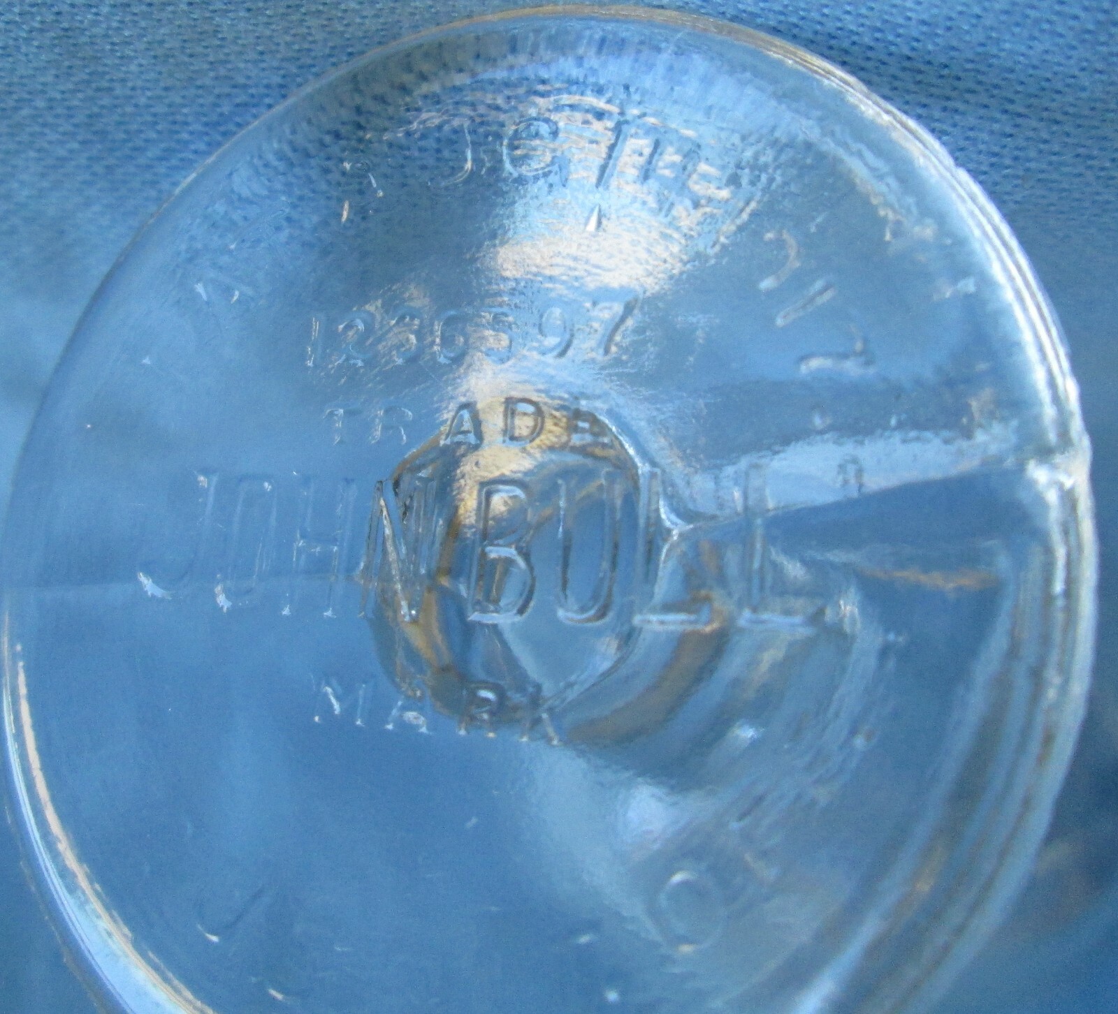 Vintage John Bull EYE WASH CUP Clear Glass USA Patent Aug 14, 1917 eBay