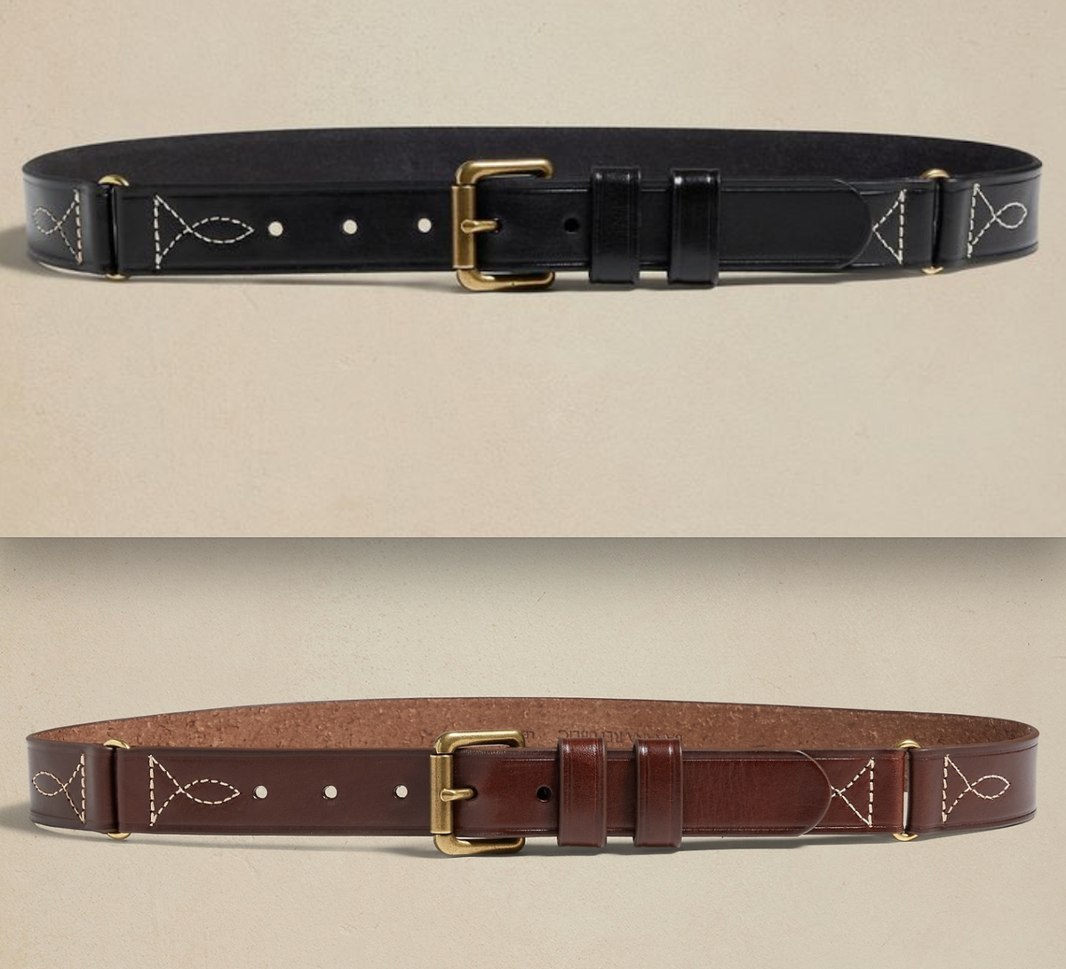 Banana Republic Mesa embroidered leather belt size S(31”-35”) Banana Republic Black Size S Belts for Women for sale | eBay main image 4