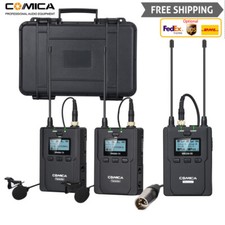 Comica CVM-WM200 A UHF Wireless Lavalier Microphone System Mic for DSLR Camera