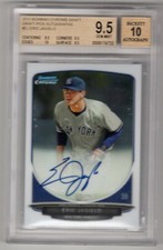 Eric Jagielo 2013 Bowman Chrome Draft Pick Autographs BGS 9.5 Auto 10 Yankees