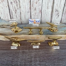 Solid Brass Cleats, Drawer Pulls, Cabinet Door Handles, Coat  Hat Wall Hooks