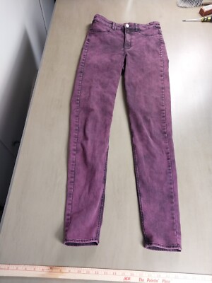 Divided by H&M Womens Jeans Size 8 Purple Skinny Medium Wash Denim