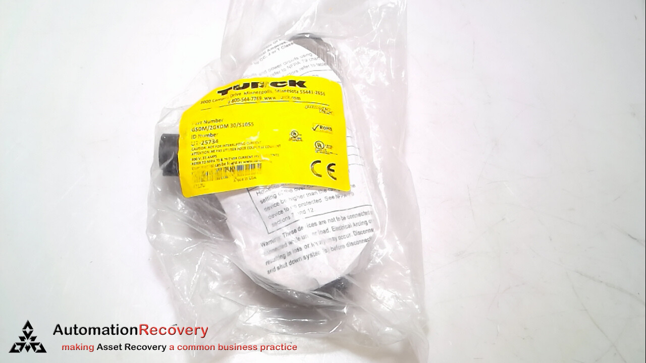TURCK GSDM/2GKDM 30/S1055, POWERFAST POWER TEE, U2-25734, NEW #283824