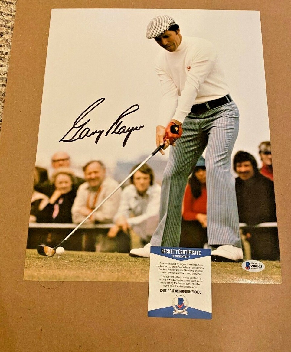 Gary Player Autographed Signed 11X14 PHOTO BECKETT CERTIFIED PGA GOLF 
