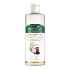 Biotique Onion Black Seed Hair Oil for Silky&Strong Hair, Promotes Growth 200ml