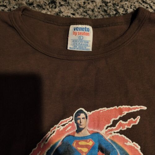 Vintage Superman The Movie T-Shirt. Large Christopher Reeves! 1978 DC Comics - Picture 2 of 12