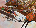 Signed RAVI SHANKAR Playing Sitar Caricature Autographed Playboy Magazine Page — photo 2