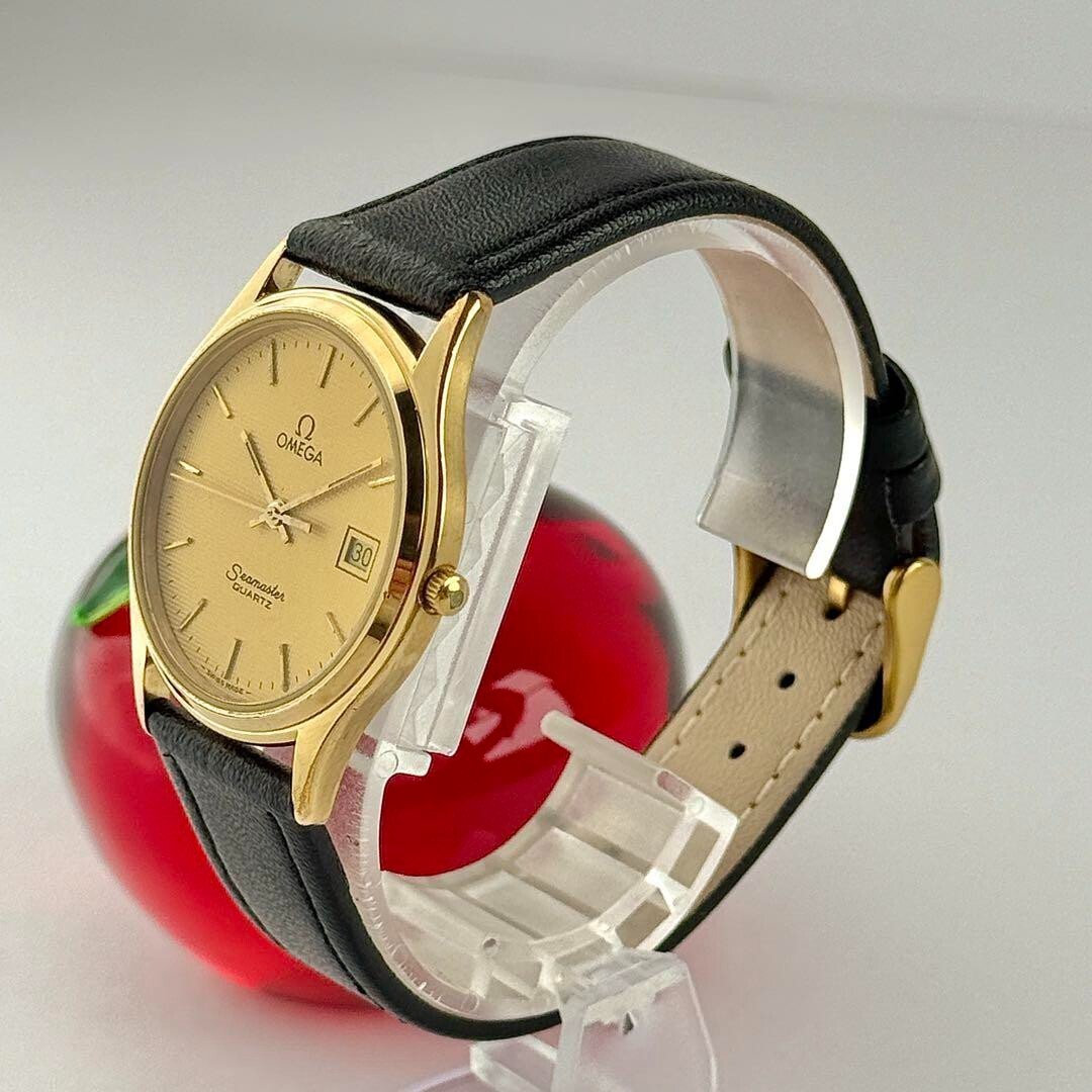 OMEGA Seamaster QUARTZ 1430　アンティーク　 腕時計 Omega Seamaster Quartz 1982 Cal. 1430 Gold Plated with for